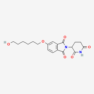 molecular formula C19H22N2O6 B14760199 Thalidomide-5'-O-C6-OH 