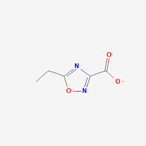molecular formula C5H5N2O3- B14760240 5-Ethyl-1,2,4-oxadiazole-3-carboxylate 