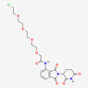 molecular formula C23H28ClN3O9 B14760272 Pomalidomide-acetamido-O-PEG3-C2-Cl 
