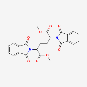 molecular formula C24H20N2O8 B14760352 Dimethyl 2,5-bis(1,3-dioxoisoindol-2-yl)hexanedioate CAS No. 1109-18-8