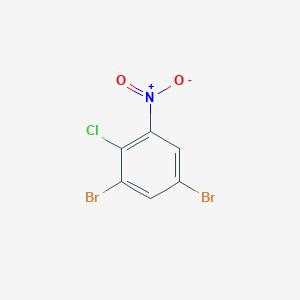 molecular formula C6H2Br2ClNO2 B14760371 1,5-Dibromo-2-chloro-3-nitrobenzene 