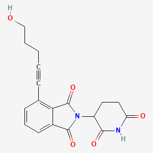 molecular formula C18H16N2O5 B14760428 Thalidomide-propargyl-C2-OH 