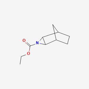 molecular formula C10H15NO2 B14760439 Ethyl 3-azatricyclo(3.2.1.0(sup2,4))octane-3-carboxylate CAS No. 943-34-0