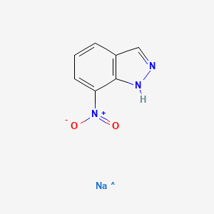 molecular formula C7H5N3NaO2 B14760569 7-Nitroindazole (sodium) 