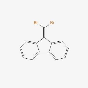 molecular formula C14H8Br2 B14760652 9H-Fluorene, 9-(dibromomethylene)- CAS No. 885-39-2