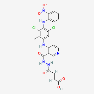 molecular formula C23H18Cl2N6O6 B14760657 Fto-IN-5 