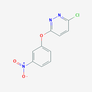 molecular formula C10H6ClN3O3 B14760674 Pyridazine, 3-chloro-6-(3-nitrophenoxy)- CAS No. 1490-55-7