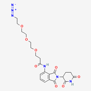 molecular formula C22H26N6O8 B14760680 Pomalidomide-CO-PEG3-C2-azide 
