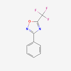 molecular formula C9H5F3N2O B14760746 3-Phenyl-5-(trifluoromethyl)-1,2,4-oxadiazole CAS No. 1736-55-6