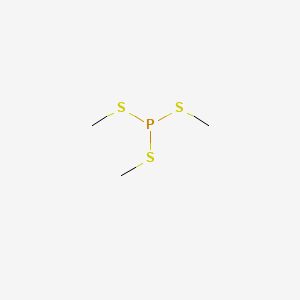 molecular formula C3H9PS3 B14760753 Phosphorotrithious acid, trimethyl ester CAS No. 816-80-8