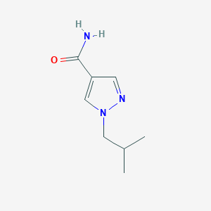 molecular formula C8H13N3O B14760825 1-isobutyl-1H-pyrazole-4-carboxamide 