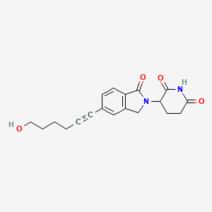 molecular formula C19H20N2O4 B14760834 Phthalimidinoglutarimide-5'-propargyl-C3-OH 