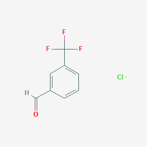 molecular formula C8H5ClF3O- B14760860 3-(Trifluoromethyl)benzaldehyde chloride 