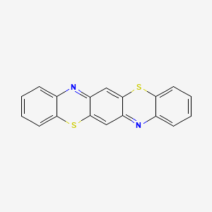molecular formula C18H10N2S2 B14760924 [1,4]Benzothiazino[2,3-b]phenothiazine CAS No. 258-74-2