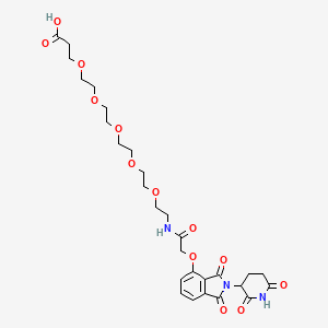molecular formula C28H37N3O13 B14760948 Thalidomide-O-acetamido-PEG5-C2-acid 