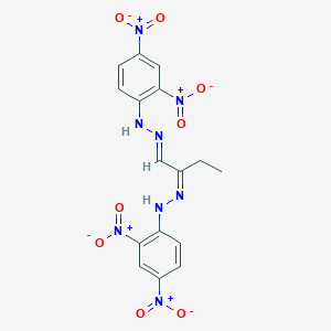 molecular formula C16H14N8O8 B14760962 N-[(E)-[(2Z)-2-[(2,4-dinitrophenyl)hydrazinylidene]butylidene]amino]-2,4-dinitroaniline CAS No. 1179-34-6