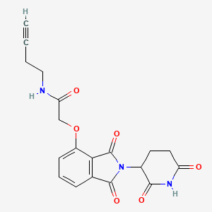 molecular formula C19H17N3O6 B14760987 Thalidomide-O-acetamido-C2-alkyne 