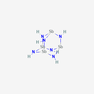 molecular formula H6N6Sb4 B14760995 Tricyclo[3.3.1.1~3,7~]tetrastibazane CAS No. 330-21-2