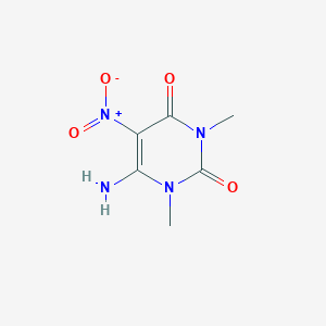 molecular formula C6H8N4O4 B014761 6-氨基-1,3-二甲基-5-硝基嘧啶-2,4(1h,3h)-二酮 CAS No. 3346-61-0