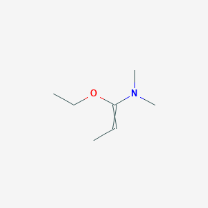molecular formula C7H15NO B14761010 1-Ethoxy-N,N-dimethylprop-1-en-1-amine CAS No. 816-56-8