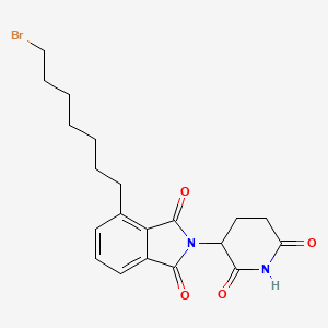 molecular formula C20H23BrN2O4 B14761056 Thalidomide-C7-Br 