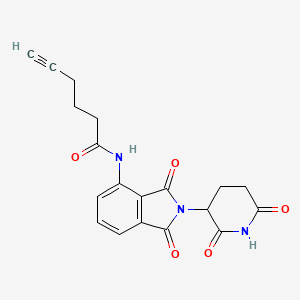 molecular formula C19H17N3O5 B14761059 Pomalidomide-CO-C3-alkyne 