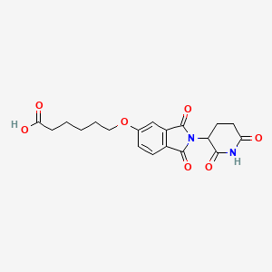 molecular formula C19H20N2O7 B14761073 Thalidomide-5'-O-C5-acid 