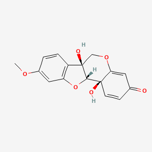 molecular formula C16H14O6 B14761083 Pterocarpadiol B 