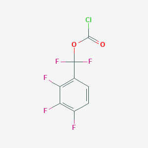 molecular formula C8H2ClF5O2 B14761106 Carbonochloridic acid [difluoro-(2,3,4-trifluorophenyl)methyl] ester 