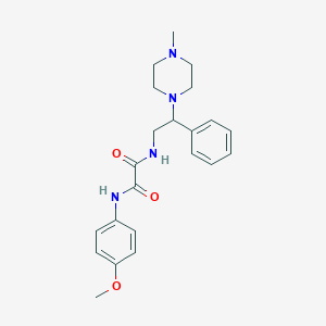 molecular formula C22H28N4O3 B14761114 N1-(4-Methoxyphenyl)-N2-(2-(4-methylpiperazin-1-yl)-2-phenylethyl)oxalamide 
