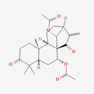 molecular formula C24H32O6 B14761156 Glaucocalyxin A diacetate 
