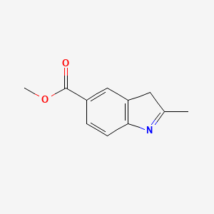 molecular formula C11H11NO2 B14761228 methyl 2-methyl-3H-indole-5-carboxylate 