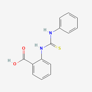 molecular formula C14H12N2O2S B14761233 2-[(Phenylcarbamothioyl)amino]benzoic acid CAS No. 1222-20-4
