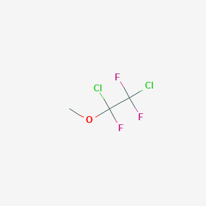 molecular formula C3H3Cl2F3O B14761238 Ethane, 1,2-dichloro-1,1,2-trifluoro-2-methoxy- CAS No. 754-28-9