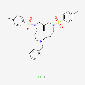 molecular formula C31H40ClN3O4S2 B14761307 Cyclotriazadisulfonamide HCl 