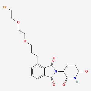 molecular formula C20H23BrN2O6 B14761313 Thalidomide-C3-PEG1-C2-Br 