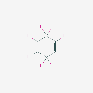 molecular formula C6HF7 B14761336 1,2,3,3,4,6,6-Heptafluorocyclohexa-1,4-diene CAS No. 773-53-5