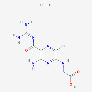 molecular formula C8H11Cl2N7O3 B14761343 UCD74A Hydrochloride 