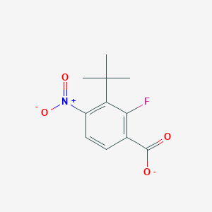 molecular formula C11H11FNO4- B14761344 3-Tert-butyl-2-fluoro-4-nitrobenzoate 