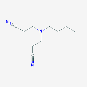 molecular formula C10H17N3 B14761405 Propanenitrile, 3,3'-(butylimino)bis- CAS No. 1789-37-3