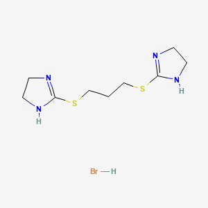 molecular formula C9H17BrN4S2 B14761416 2-Imidazoline,2'-(trimethylenedithio)di-, dihydrobromide CAS No. 1773-31-5