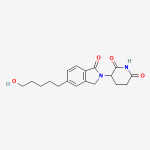 molecular formula C18H22N2O4 B14761470 Phthalimidinoglutarimide-5'-C5-OH 