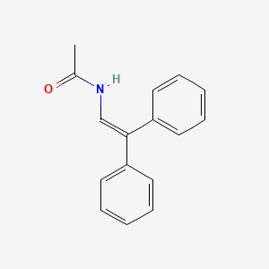 molecular formula C16H15NO B14761487 Acetamide, N-(2,2-diphenylethenyl)- CAS No. 1722-89-0