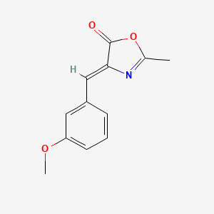 molecular formula C12H11NO3 B14761512 (E)-4-(3-methoxybenzylidene)-2-methyloxazol-5(4H)-one 
