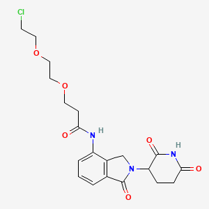 molecular formula C20H24ClN3O6 B14761605 Lenalidomide-CO-PEG2-Cl 