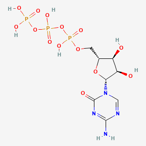 molecular formula C8H15N4O14P3 B14761614 5-Azacytidine triphosphate 