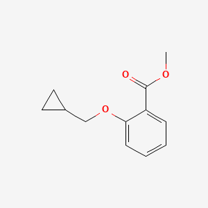 molecular formula C12H14O3 B14761622 Methyl 2-(cyclopropylmethoxy)benzoate CAS No. 25755-06-0
