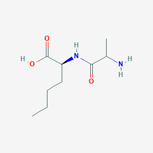molecular formula C9H18N2O3 B14761654 N-(2-Aminopropanoyl)norleucine 