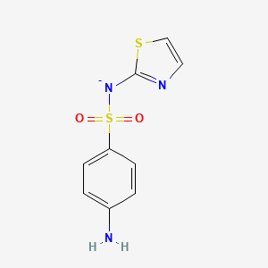 molecular formula C9H8N3O2S2- B14761741 [(4-Aminophenyl)sulfonyl](1,3-thiazol-2-yl)azanide 