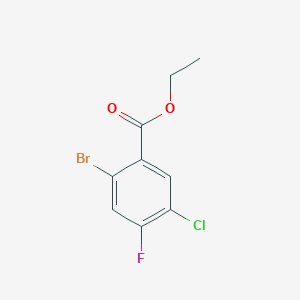 molecular formula C9H7BrClFO2 B14761748 Ethyl 2-bromo-5-chloro-4-fluorobenzoate 